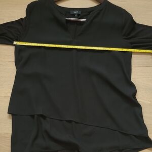 Nwot.Theory Black Layered Women's Blouse.  Size M
